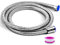 CZ Store Manguera de Ducha Flexible | 1,5 m | ✮✮GARANTÍA DE POR VIDA✮✮- Cable Flexible de Acero Inoxidable - Bañera, Lavabo- Tubo Cromado Antitorsión con Tapón Universal, Conector de Latón
