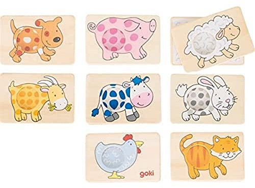 goki 56818 Memospiel Tiermuster