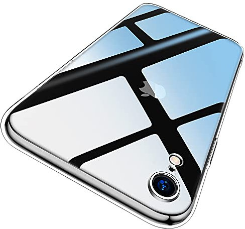 iPhone XR Case, Garegce Transparent Clear Ultra Slim Silicone Gel Case Cover, Soft Flexible TPU Crystal Case Skin, Thin Protective Case for iPhone XR (2018) 6.1 inch - Transparent
