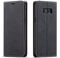 QLTYPRI Case for Samsung Galaxy S8, Premium PU Leather Cover TPU Bumper with Card Holder Kickstand Hidden Magnetic Adsorption Flip Wallet Case Cover for Samsung Galaxy S8 - Black