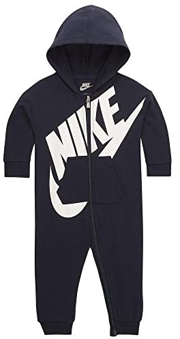 Nike Baby-Jungen Kapuze Overall, Obsidian, 6 Monate