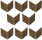 Tiazza 8Pcs Pure Brass 90 Degree Right Angle Corner Protector Corner Braces Camphorwood Box Corner Code Antique Edge Cover (30x30mm)