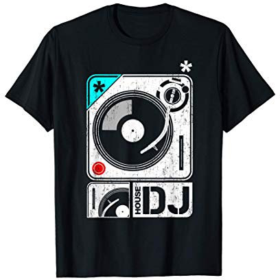House DJ Turntable Design T-Shirt