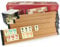 Hochwertige Wooden Rummy Set VIP Okey mit Melamin Steine Ahsap Okey Takimi mit Semus Kugelschreiber