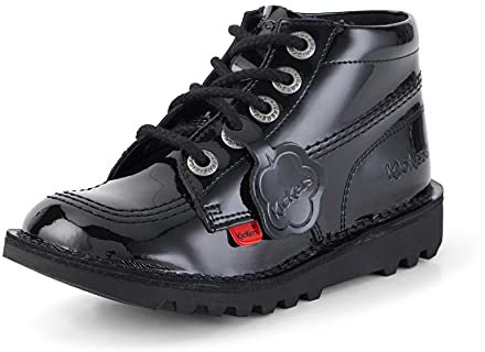 Kickers Unisex Kid's Kick Hi Zip Ankle Boot, Black, 1 UK Child medium