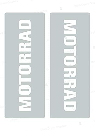 Reflektierende Aufkleber kompatibel mit Givi Monokey Trekker Outback Topcase Aluminium Top Case 37 42 48 L (weiß)