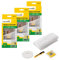 Schellenberg 3er Spar-Pack 50714 Fliegengitter für Fenster, Insektenschutz ohne Bohren, zuverlässiger Schutz gegen Mücken und Fliegen, inkl. Befestigungsband, 130 x 150 cm, weiß