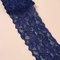Cinta de encaje elástica de 3 yardas, 8 cm de ancho, flores de encaje coloridas, cinta decorativa, cinta decorativa, tela de encaje para costura, manualidades, ropa, ropa interior, azul marino
