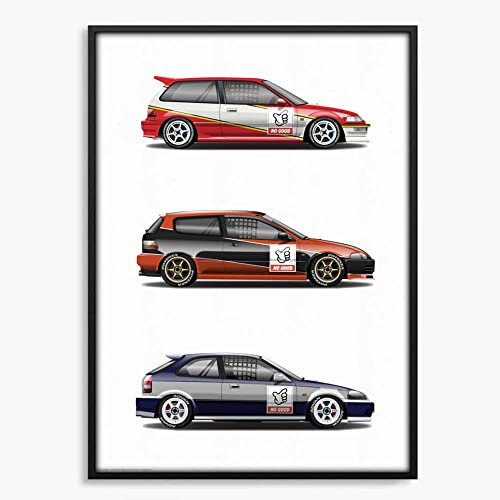 Leinwanddruck Supra Car Poster Supra Sport Car GTR Ae86 Gemälde Wandkunst Dekoration Bar Raumdekor Leinwand Poster Geschenk,21X30Cm Ohne Rahmen