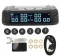 Tire Pressure Monitoring System, 6 Wheel Truck TPMS Tire Pressure Monitor System with Solar and LCD HD Large Screen, 6 Sensors, Tire Monitoring System for Light Truck RV