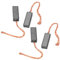 Juego de Cepillos Reguladores de Alternador, 4 Piezas 16770206 Cepillos de Alternador Generador Cepillo de Motor Eléctrico Reemplazo para PX602 PX60 092950 300722 92950 A14R54T