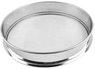 Ouken Garden Riddle Fine Mesh Soil Sieve Garden Sieve 0.3cm Grit Soil for Stone Sand Gardening Tool