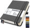 Mlife A5 liniert Journal Notizbuch,360 Seiten Und 100g/M² Tintenfestes Papier,Hardcover Collegeblock Notizblock,Notizbücher Mit Falttasche Für Büro Schule Zuhause Schreiben&Notizen(Grey)
