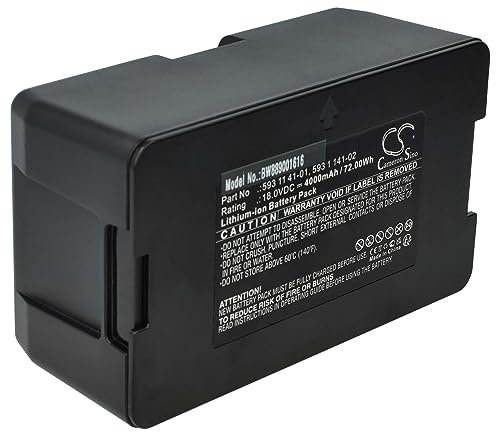 vhbw Batterie Compatible avec Husqvarna Automower 450X 2016, 440 (à partir de 2019/2020), 430X NERA, 440 2017 Tondeuse (4000mAh, 18V, Li-ION)