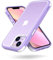 MobNano Ultra Hybrid Durchsichtig Hülle für iPhone 13 Hülle, iPhone 14 Hülle Stoßfest Bumper Transparent Handyhülle Shockproof Fallschutz Silicone iPhone 13 14 Case - Violett/Weiß, USIP1314
