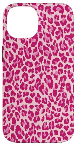 iPhone 14 Pink Leopard Cheetah Print Phone Case Animal For Women Cute Case