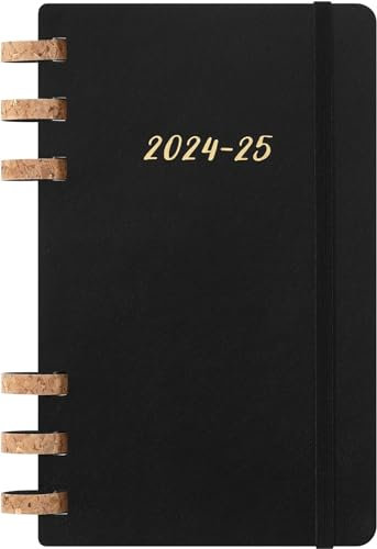 Moleskine Academic Monthly Planner 2025-25, Akademischer Monatsplaner 2024-2025, 12-Monats-Wochen-und Monatsplanner, Universitätskalender mit Festem Einband, Farbe Schwarz, Großes Format 15 x 21 cm