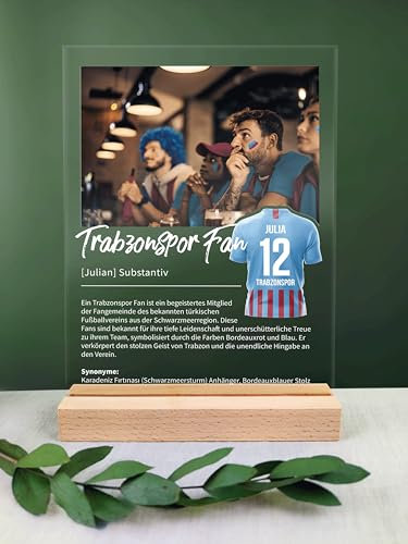 Trabzonspor Geschenk personalisiert - Acryl Geschenk - Definition: Trabzonspor Fan - Trabzonspor Fanartikel, Trabzonspor Fangeschenk, Trabzonspor Geschenke, Geschenk für Trabzonsporfans