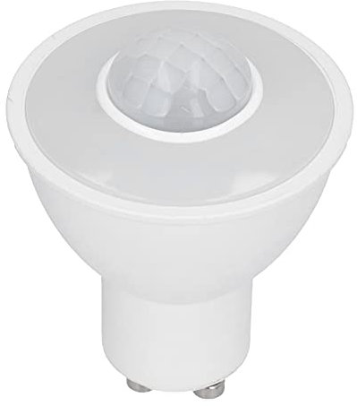 F&Y GU10 5W 500LM LED Bulb with Infrared Body Sensing, Motion Sensor Light for Ceiling & Corridor, AC100-240Volt, Bright White Light, Energy Efficient Replacement for Indoor & Outdoor Lighting