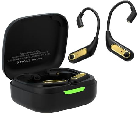 KZ AZ15 Bluetooth IEM QDC 5.4 Wireless Bluetooth Adapter Earhook with Chargeing Case, Long Battery Life for ZSN/ZSN PRO/ZSN PRO X/ZS10 PRO/ZS10 PRO X/EDX PRO/AS16/AS16 PRO/AS24/DQS/C10