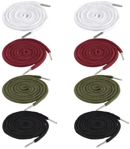 LYQNIHOB Set di 8 Cordoncini di Ricambio in Cotone con Coulisse, adatti a Pantaloni, Tute, Pantaloncini, Giacche e Cappotti, per sostituire il vecchio cordoncino, per un look elegante e personalizzato