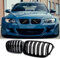 Jinpengyong E92 Kühlergrill für BMW 3er E93 Nieren Schwarz Pre-Facelift Coupe M3 Doppelsteg Glanz Schwarz Grill Vorne 2006-2009 (For 3er E92 2006-2009)