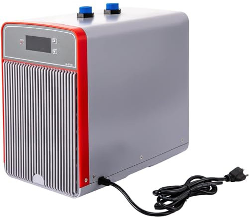 cleallgonlongx Aquarium Chiller 42 Gal 1/10 HP Water Cooler Fish Tank Chiller with Water Pump Adjustable Temperature for Hydroponics System