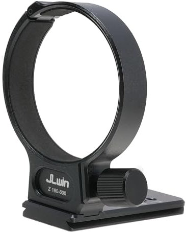 Hersmay Bague de fixation pour trépied d'objectif en métal 80 mm pour Nikon Z 180–600 mm f/5.6–6.3 VR Objectif Collier de trépied pour objectif d'appareil photo