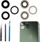 3 Pz/Set Fotocamera Posteriore Vetro Lente di Ricambio per iPhone 11 Pro/11 PRO Max Fotocamera Posteriore Sostituzione Obiettivo di Vetro+Adesivo Preinstallato e Kit di Riparazione