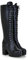 BGFCDFGV Donna Stivali Stivaletti Biker Anfibi con Plateau Stivali con Tacco Alto Stivali Alti Rotonda Punta Stivaletti Lacci Cerniera Stivali,Nero,37 EU