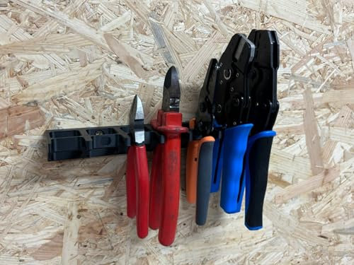 Zange Wandhalterung Platz für 7 Zangen Werkzeugwand Wandmontage inkl. Schrauben (Groß 28x28)