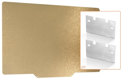 3D Printer 230x150mm PEI Sheet Double Sided Textured Spring Steel Flexible Build Plate for Creator Pro 2/QID1 X-pro with 2pcs Steel Scraper Tip Blade