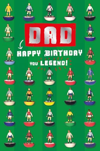 Danilo Promotions LTD Subbuteo Geburtstagskarte für Väter, Fußball-Geburtstagskarte für Papa