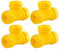 CWOQOCW Lot de 4 raccords multidirectionnels en T pour tuyau d'arrosage - 3 voies - Connecteurs rapides et filetés avec 3 options de taille (1,9 cm)