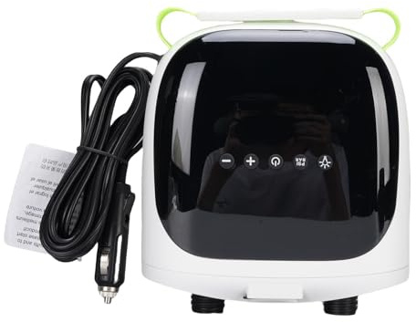 Jectse Paddle Board -Inflator, Tragbare Elektrische Luftpumpe 20 Psi mit LCD -Display und 7 Adapter, Schnelle Inflation Deflation für Kajakboote Pools, Leicht mit LED -Licht
