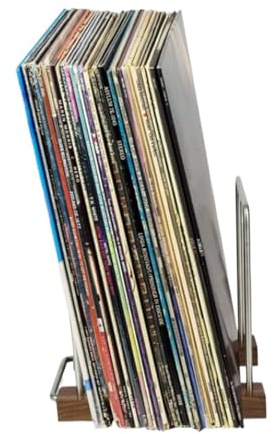Vintage Porta Vinili Supporto Portadischi In Legno For Album, CD, Organizzatore, Espositore For Dischi Multifunzionale Scaffale