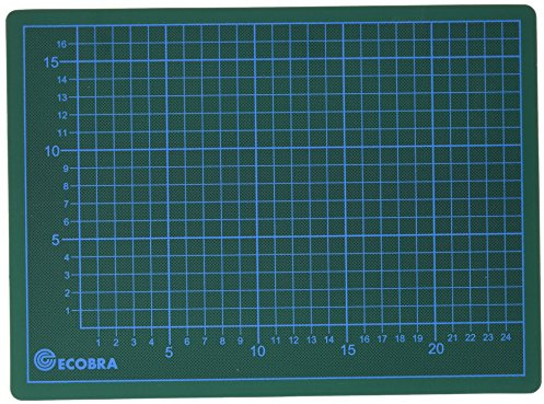 ECOBRA - 703022 Profi Cutting-Mats 5-lagig in 30x22cm - Grün/Schwarz