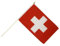 Flaggenfritze Stockflagge Schweiz - 30 x 45 cm