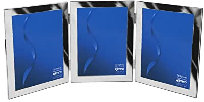 Kenro Silver Plated Photo Frame for 3 Photos 7x5 Inch / 13x18cm Symphony Elegant Series -SYE1318/3
