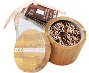 ZAO Mineral Silk 505 kaffee-beige neutral loser Puder, Mineral-Make-up in Bambus-Dose