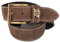 Werner Trachten Unisex Gürtel Trachtengürtel, Einfarbig, Gr. 85 cm, Braun (dunkelbraun 006)
