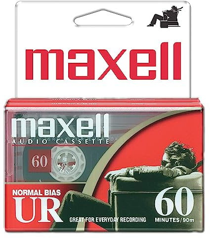 Maxell 109024 60 Minute Storage Capacity Normal Bias Type Flat Packs 2 Pack Cassettes