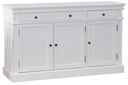 Moebelnet Amaretta Sideboard, Buffet, antik patiniert, weiß lackiert
