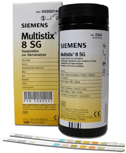 Seimens Urine Multistix urine test strip 8 S.G