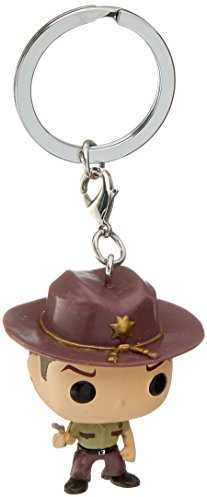 Funko - Pocket POP! Porte-clés The Walking Dead Rick Grimes, 4451-PDQ