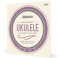 Cuerdas para ukelele de concierto D'Addario, nylon transparente, EJ65C, juego de 4 cuerdas, paquete de 1