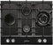 Kaiser Exklusives Gaskochfeld 60cm KCG 6394 Turbo Romb | Schwarzes Glaskeramik-Einbaukochfeld | 4 Hochwertige Brenner | 3,8 kW Turbo-Wok-Brenner | Rahmen Inox mit Anti Touch Effekt | ErdgasPropangas