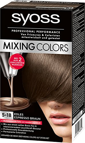 Syoss Mixing Colors Coloration 5-18 Edles Espressobraun, 3er Pack (3 x 135 ml)