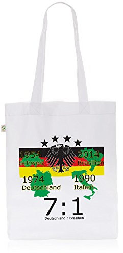 style3 Der 4. Stern für Deutschland Biobaumwolle Beutel Jutebeutel Tasche Tote Bag WM Weltmeisterschaft