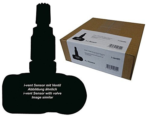 i-vent RDKS/TPMS Sensor-Satz (4 Stück) für Opel/Vauxhall Corsa E Opc von 01-2015 bis 12-2017 - Reifendruckkontrolle Replacement zur OE-Referenz 13581560/13581561/13581562/13598775